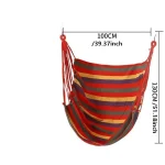 Outdoor Thickened Canvas Hammock/hammock accessories，Camping Outdoor Swing Net Hed Anti Rollover Striped Hanging Chair Hammock 4