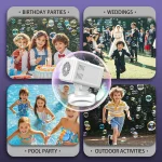 10 Hole Bubble Floor Automatic Bubble Machine for Wedding Outdoor Parent Child Activities Non Battery Bubble Water 2