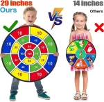 Children with sticky ball 74CM large dart board Family interactive game educational arithmetic indoor/outdoor sports toys gift 5