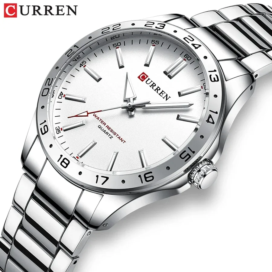 CURREN 8452 Men Ultra Thin Quartz Watch Simple Hodinky Fashion Stainless Steel Wristwatch for Male Clock Relogio Masculino 2025 CURREN 8452 Men Ultra Thin Quartz Watch Simple Hodinky Fashion Stainless Steel Wristwatch for Male Clock Relogio Masculino 2025