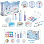 Children's Makeup Toy Set Simulated Beauty Makeup Box Set No Smearing No Liquid 10 Piece Non-toxic Set (Non Real Makeup) 6