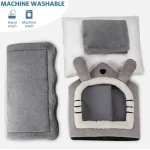 Indoor Warm Dog House Soft Pet Bed Tent House Dog Kennel Cat Bed Removable and Washable Cushion Suitable Four Season Universal 6