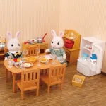 Forest Animal Family Dollhouse Furniture 1/12 Miniature Toys Girl Dolls Accessories Bedroom Bathroom Dollhouse Kit For Dolls 3