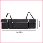 Versatile Oxford Cloth Car Trunk Storage Bag Rear Seat Back Hanging Vehicle Organizer Box for Automobile Interior 4