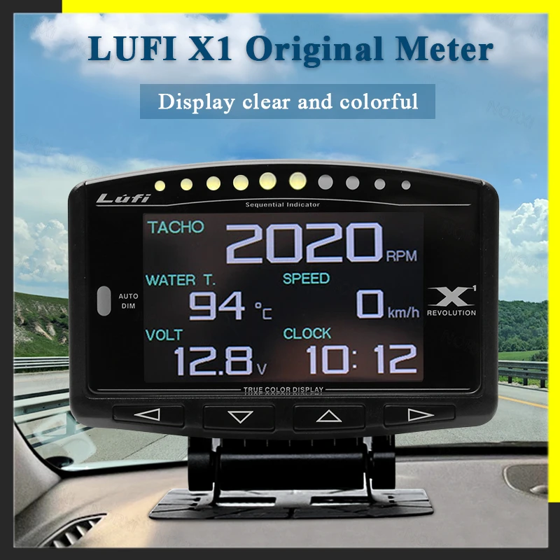 Original Lufi X1 revolution OBD OBD2 meter Smart Digital Multi English Version Gauge for car Original Lufi X1 revolution OBD OBD2 meter Smart Digital Multi English Version Gauge for car