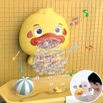 Bubble Duck Baby Bath Toy Funny Toddler Bath Bubble Maker Pool Swimming Bathtub Soap Machine Bathroom Toys for Children Kids