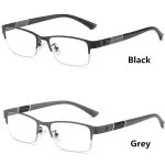 Metal Anti-blue Light Reading Glasses Farsighted Eyeglasses Men Business Eyewear Diopter 0 +1.0 +1.5 +2.0 +2.5 +3.0 +3.5 +4.0 4