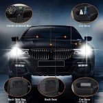 Car Trash Can (with Lid) Contains 60 (300) Garbage Bags, Small Car Trash Can, Leak-proof Mini Car Accessories 4