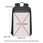 Men's Waterproof Backpack Ultra-Lightweight Men's Backpack Stylish Men's Backpack 15.6-inch Laptop Backpack 2