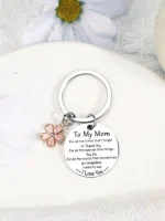 Key Chain Gift For Mom From Daughter, Best Mom, Birthday, Christmas Gift, Gift For My Mom, Mother's Day Gift, Ladies Keychain 2
