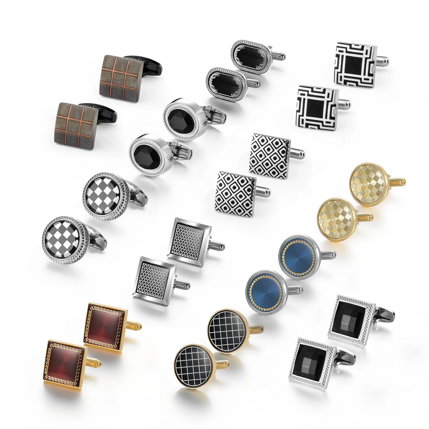 6/12 Pair Wed Cufflinks For Mens Wedding Guest Gift Man Shirt Cufflink Set Vintage Luxury Father's Day Men Cuffs Lawyer Tie Clip 6/12 Pair Wed Cufflinks For Mens Wedding Guest Gift Man Shirt Cufflink Set Vintage Luxury Father's Day Men Cuffs Lawyer Tie Clip