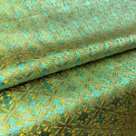High Quality Damask Silk Satin Brocade Jacquard Fabric Edging Grid Costume Upholstery Adornment Cloth DIY Handcraft Sew Supplies 4