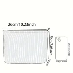 1pc Cosmetic Bags Branch Bird Pattern Women's Makeup Bag Corduroy Cosmetic Storage Bag Portable Commuting Travel Toiletry Bag 5