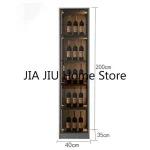 Wooden Display Wine Cabinets Kitchen Storage Living Room Wall Wine Cabinets Racks Liquor Mueble Licorera Bar Furniture QF50JG 2