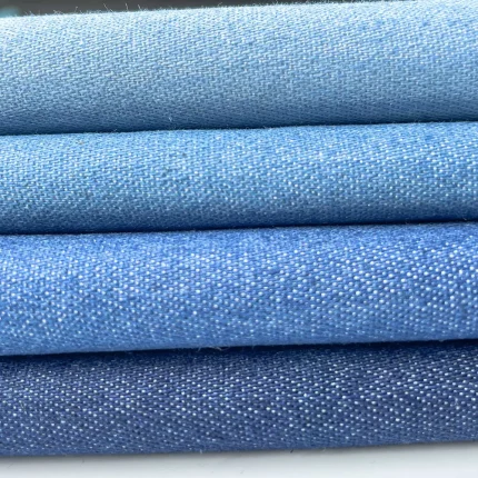 90x145cm Thin Denim Pure Cotton Fabric Solid Blue Handmade Needlework Material for Man Women Jacket Clothes Couture Accessories