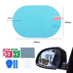 2pcs Universal Anti-Fog Anti-glare Rainproof Car Tuning Rearview Mirror Trim Film Cover Exterior Parts Car Glass Accessories 6