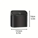 Car Trash Can (with Lid) Contains 60 (300) Garbage Bags, Small Car Trash Can, Leak-proof Mini Car Accessories 6