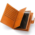 Stylish Travel Passport Bag Multi-Card Card Holder Portable Multi-Function Men's Wallet 3