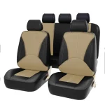 Universal 5-Seats Car Seat Cover Elastic Breathable leather Comfort Fit for most Cars 4
