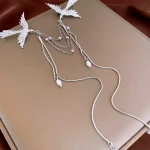 Fire Phoenix Phoenix Brooch Pins Delicate Long Fringe Brooches for Women Men Animal Bird Corsage Clothes Bags Party Accessories 4