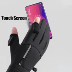 Winter Warm Touch Screen Gloves Outdoor Windproof Cold-proof Gloves Men Cycling Fishing Ski Gloves 5