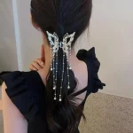 AWAYTR Shark Crab Clips Girls Hairpin Hair Accessories Korean Women Simple Hair Claw Clip Butterfly Pearl Tassel Hair Clip 6