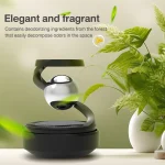 Solar Car Air Freshener Automatic Rotation Dashboard Fragrance Car Perfume Deodorant Oil Diffuser Auto Interiors Accessories 5