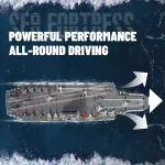 S19 RC Aircraft Carrier Warship Remote Control High Speed Ship Dual Motor Model DIY Assembly Kits Kids Toys Boy Christmas Gift 4