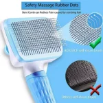 Dog Comb Pet Hair Removal Brush Cats and Dogs Special Comb Beauty Massage Self-cleaning Needle Comb Pet Supplies 6