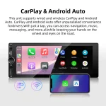 ANYFAR 6.86" 1280*480 1 Din MP5 Player Car Radio Wireless Carplay Android Auto Multimedia Player 1Din FM Auto Radio Stereo 6