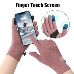 Winter Warm Ski Glove Lining Soft Touch Screen Gloves Unisex Outdoor Cycling Running Gloves Lady Cold-proof Gloves 2