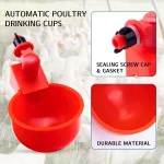 Chicken Drinking Bowl Poultry Automatic Water Dispenser Pigeon Automatic Water Dispenser Small Chick Feeding Bowl Chicken Coop 5