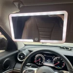 Car Interior Mirrors Sun Visor Plate LED HD Makeup Mirror for Girls Women Rechargeable Fill Light Universal Thin Vanity Mirror 6