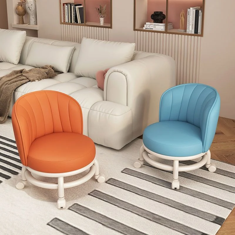 Pulley Stool with Wheels, Low Stool Door, Shoe Changing Stool, Small Stool, Movable Backrest Stool, Comfortable for Children Pulley Stool with Wheels, Low Stool Door, Shoe Changing Stool, Small Stool, Movable Backrest Stool, Comfortable for Children