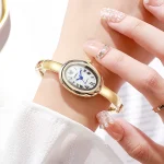 Elegant Oval Dial Women Bracelet Watch Fashion Ladies Quartz Wristwatch Reloj Mujer Girls Clock Gift 3