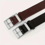 New Luxury Belt for Men PU Leather Belt Metal Pin Buckle High Quality Famous Brand Designer Waist Strap Belts for Jeans Men Belt 2
