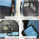 Cat Bags Portable Dog Carrier Bag Mesh Breathable Carrier Bags for Small Dogs Foldable Cats Handbag Travel Pet Bag Transport Bag 5