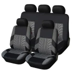 Customized Four Seasons Universal Polyester Full Set Car Seat Covers 3