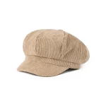 Newsboy Cap Beret Women Vintage Beret Painter Hat Winter Hats For Women Men Octagonal Caps Female Bone Solid Color Casual 2