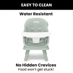 6-in-1 Convertible High Chair for Babies and Toddlers, Converts to Stool, Booster Seat, Table and More in Sage Green 3