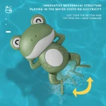 1PCS New Cute Baby Bath Toys For Children New Baby Bath Swimming Bath Toy Cute Frogs Clockwork Bath Toy infantil 4