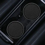 2pcs Black Car Auto Cup Holder Anti Slip Insert Coasters Pads Interior Accessories Universal Fits Perfectly For Most Cups 3