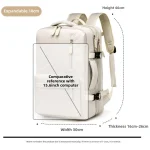 Backpack 40x30x20 Airplane, Cabin Hand Luggage Backpack, Laptop Backpack for Aeroplane Travel, School Backpack, Men Women's Bag 6