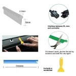 5M Car Interior Led Strip Light Neon EL Wiring Decorative Lamp For Auto DIY Flexible Ambient Light USB Party Atmosphere Diode 4