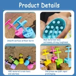 Kids Sandbox Molds Beach Toys Shovel Castle Building Sand Brick Walls Mold Summer Fun Outdoor Seaside Play Water Sand Snow Toys 4