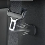 Suede Magnetic Suction Car Seat Belt Fixing Clips Auto Belt Holder Stabilizer Fastener Adjustable Clip Seatbelt Stopper 4