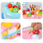 Children Pretend Goodies Play Simulated Kitchen Toys Plastic Cutting Food Kids Toy Object Cognition Boys Girl Birthday Gifts TMZ 3
