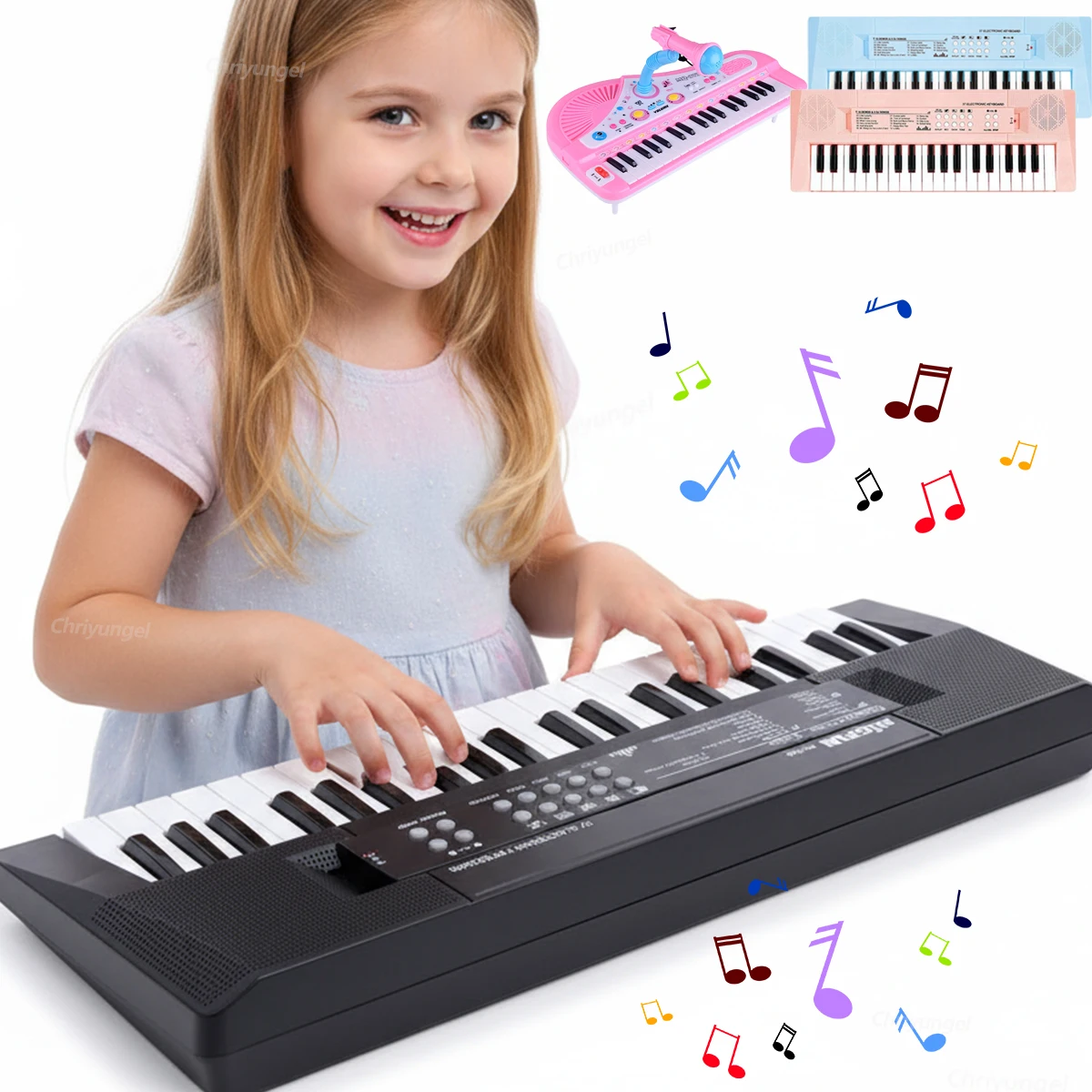 37 Keys Kids Electronic Piano with Microphone Educational Toys Musical Instrument for Kids Toddlers Boys Girls Birthday Gift 37 Keys Kids Electronic Piano with Microphone Educational Toys Musical Instrument for Kids Toddlers Boys Girls Birthday Gift