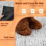 Self-Heating Pet Mat, Super Soft Aluminum Film Dog Mattress For Sleeping, Cat And Dog Bed Mat For Small And Medium Cats Dogs 3