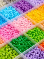 14000PCS Fuse Beads Box Pixel Puzzle Iron Beads For Kids Ironing Beads DIY Early Education Craft Toy Accessory beads refill pack 4